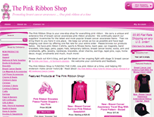 Tablet Screenshot of pinkribbonshop.com